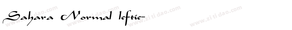 Sahara Normal leftie字体转换